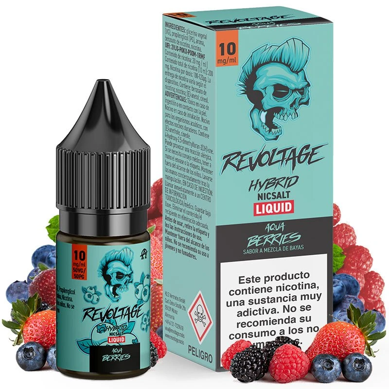Aqua Berries 10ml - Revoltage Hybrid Nic Salts